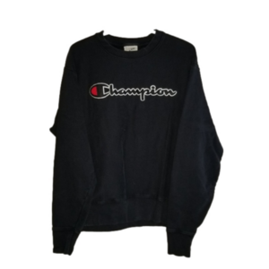 Champion Reverse Weave Crew Neck Sweater Embroidered Logo Front Size Large